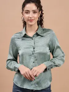 Beatnik Women Printed Satin Casual Shirt