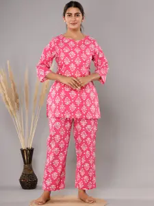 ROOPWATI FASHION Floral Printed Cotton Night suit