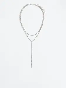 H&M Women Two-Strands Rhinestone Necklace