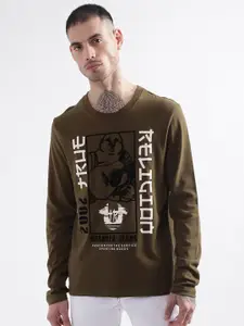 True Religion Men  Typography Printed T-shirt
