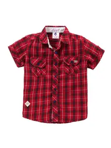 TONYBOY Boys Premium Tartan Checks Cotton Casual Shirt