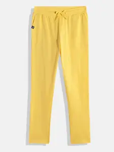 Allen Solly Junior Boys Solid Regular Fit Mid-Rise Pure Cotton Track Pants