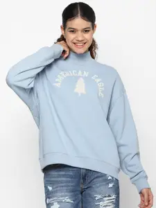 AMERICAN EAGLE OUTFITTERS High Neck Printed Sweatshirt