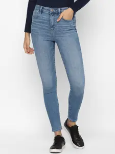 AMERICAN EAGLE OUTFITTERS Women Slim Fit High-Rise Light Fade Jeans