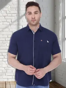 Kuons Avenue Men Smart Slim Fit Linen Cotton Casual Shirt