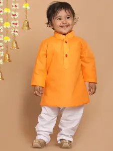 VASTRAMAY Boys Mandarin Collar Kurta with Pyjamas