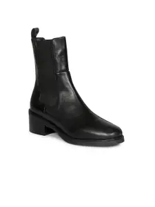 Saint G Women Leather High-Top Chelsea Boots