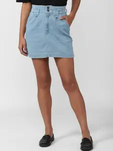 FOREVER 21 Button Closure A-Line Mini Skirt