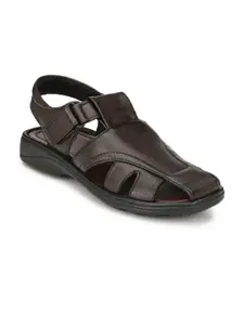 Azzaro Black Men Brown Sandals