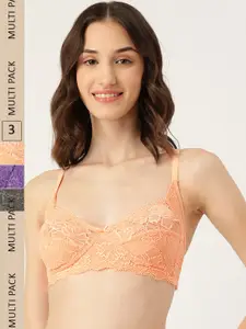 Leading Lady Set Of 3 Non Wired Non Padded Bra
