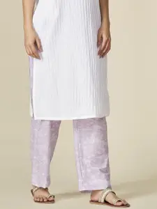 Fabindia Women Printed Cotton Comfort Fit Lounge Pants