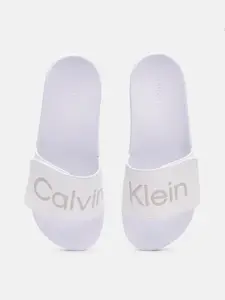 Calvin Klein Jeans Men Brand Logo Printed Sliders