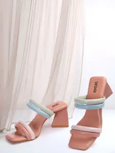 RINDAS Women Colourblocked Block Heels