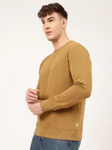 LINDBERGH Men Mustard Cotton Sweatshirt