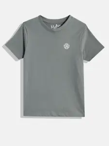 METRO KIDS COMPANY Boys Brand Logo Printed Slim Fit Cotton T-shirt