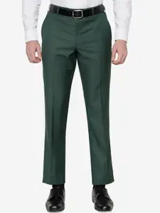 JADE BLUE Men Terry Rayon Classic Fit Formal Trouser