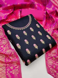 KALINI Floral Printed Unstitched Dress Material