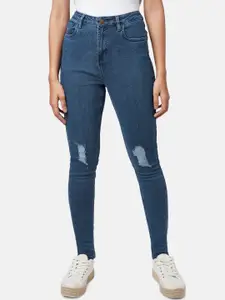YU by Pantaloons Women Skinny Fit Mildly Distressed Jeans