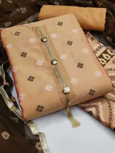 KALINI Woven Design Unstitched Dress Material