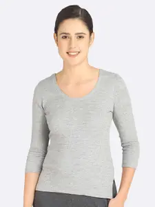 BODYCARE INSIDER Women Solid Cotton Thermal Top