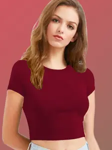 Dream Beauty Fashion Women Knitted Fitted Crop Top