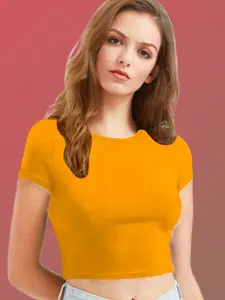 Dream Beauty Fashion Women Knitted Fitted Crop Top