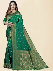 KAJREE Ethnic Motifs Zari Pure Silk Uppada Saree