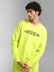 KZ07 By Kazo Men Printed Cotton Round Neck Sweatshirt