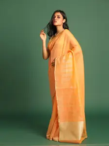 Indethnic Ethnic Motifs Zari Banarasi Saree