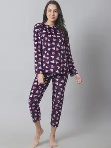 TAG 7 Women Printed Night suit NS123-XS