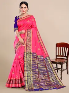 Mitera Woven Design Zari Silk Blend Saree