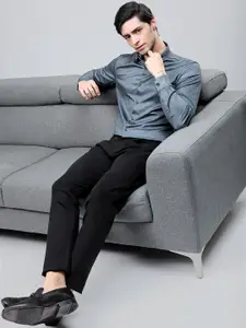 HIGHLANDER Men Printed Knitted Party Wear Casual Shirt