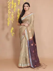 Charukriti  Woven Design Zari Tissue Saree