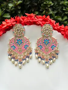 LAIDA Gold Plated Contemporary Chandbalis Earrings