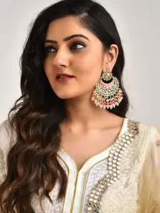 LAIDA Gold Plated Contemporary Chandbalis Earrings