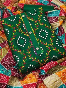 KALINI Embroidered Pure Cotton Unstitched Dress Material