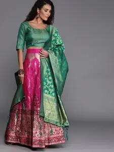 Mitera Semi-Stitched Lehenga & Unstitched Blouse Ready to Wear With Dupatta