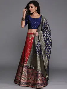 Mitera Semi-Stitched Lehenga & Unstitched Blouse With Dupatta