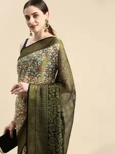 Winza Designer Woven Design Zari Pure Chiffon Banarasi Saree