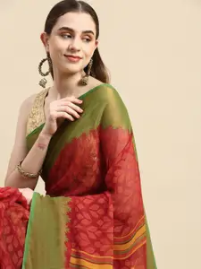 Winza Designer Woven Design Ethnic Motifs Zari Brasso Banarasi Saree