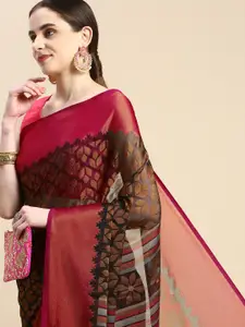 Winza Designer Woven Design Zari Pure Chiffon Banarasi Saree