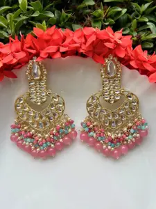 LAIDA Gold-Plated Contemporary Chandbalis Earrings
