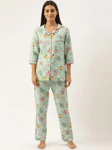 Bannos Swagger Women Printed Nightsuit