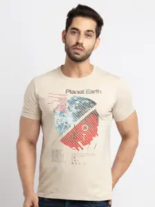 Status Quo Men Printed Cotton T-shirt