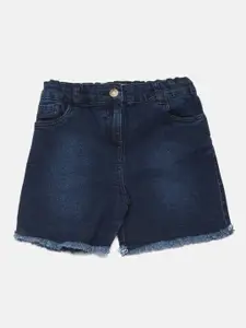 De Moza Girls Washed Denim Shorts