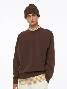 H&M Men Oversized Fit Cotton Sweatshirt