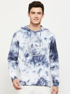 max Men Printed Cotton Hooded Sweatshirt