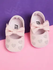 Fame Forever by Lifestyle Girls Embellished Ballerinas With Bows Flats