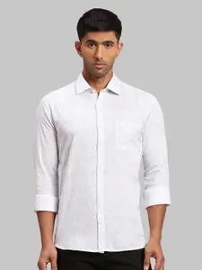 Parx Men Slim Fit Printed Cotton Casual Shirt