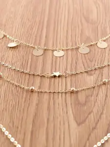 The Pari Gold-Plated Layered Necklace